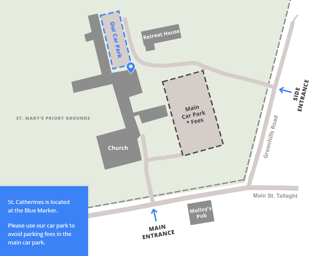 St. Catherine's Counselling Map